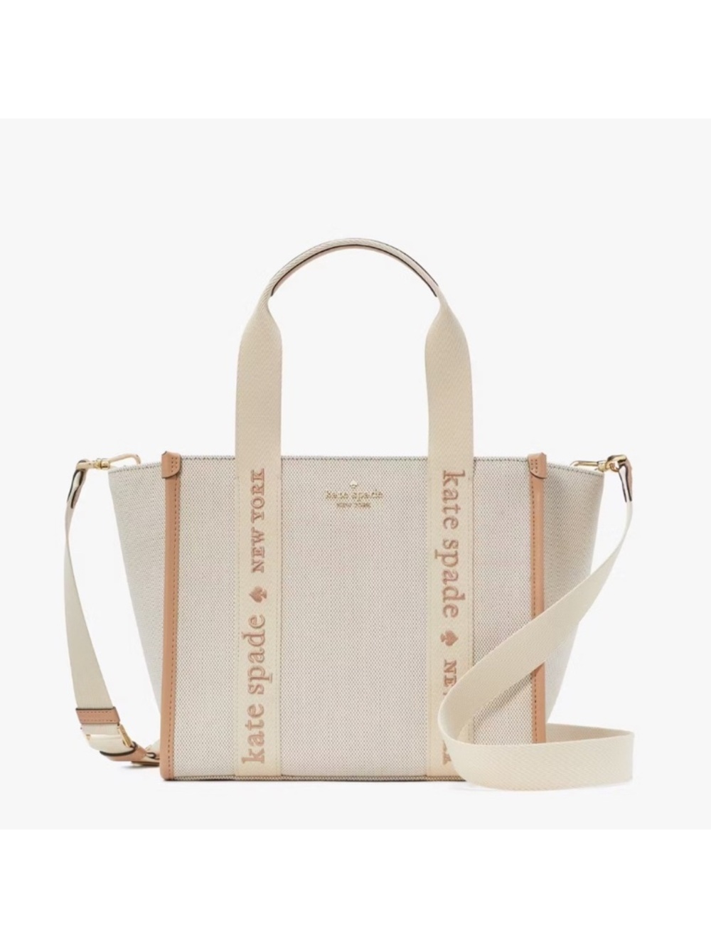 Kate Spade Kip Canvas Small Tote Crossbody Bag